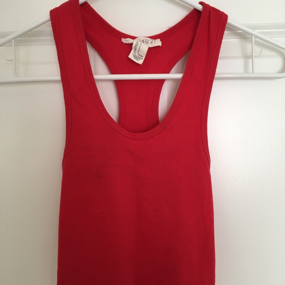 Cropped Red Tank